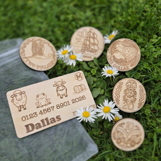 Wooden Play Money Combo