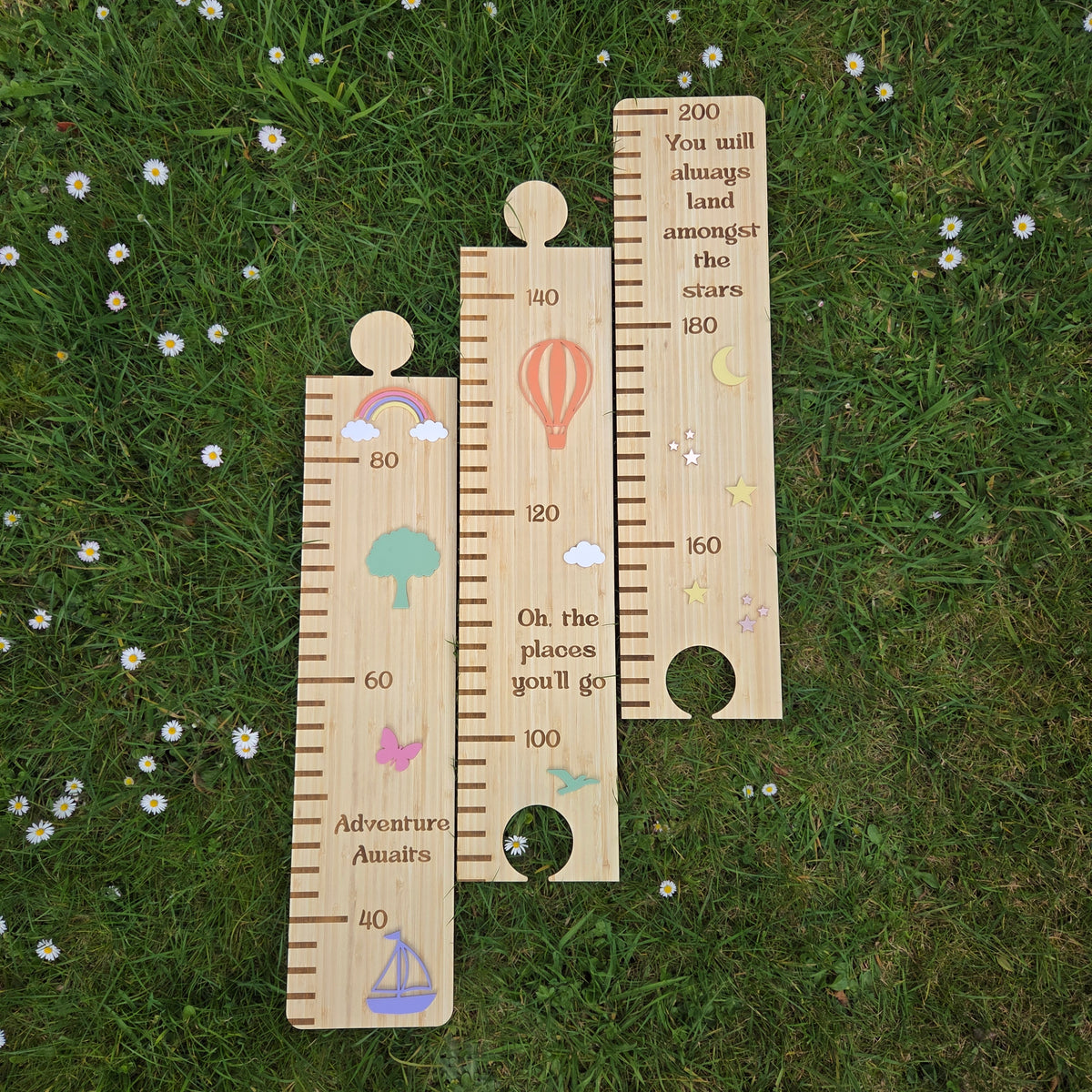 Wooden Quote's Puzzle Height Chart,  Kids Growth Ruler NZ