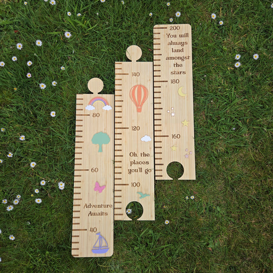 Wooden Quote's Puzzle Height Chart,  Kids Growth Ruler NZ