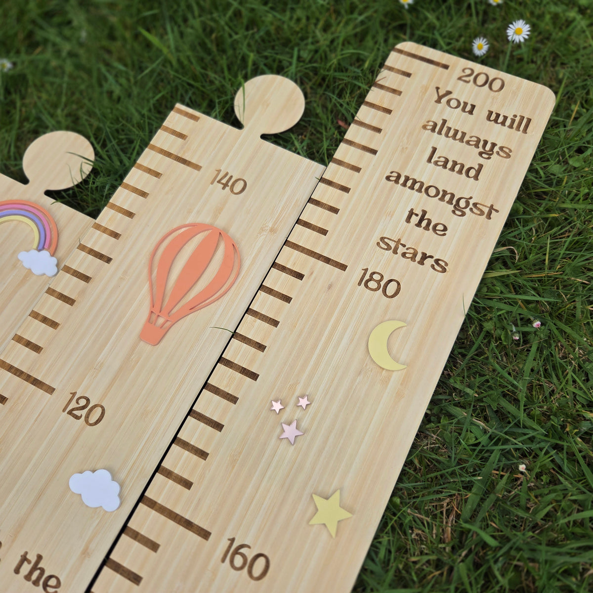 Wooden Quote's Puzzle Height Chart,  Kids Growth Ruler NZ