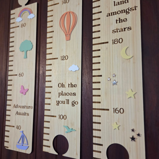 Wooden Quote's Puzzle Height Chart,  Kids Growth Ruler NZ