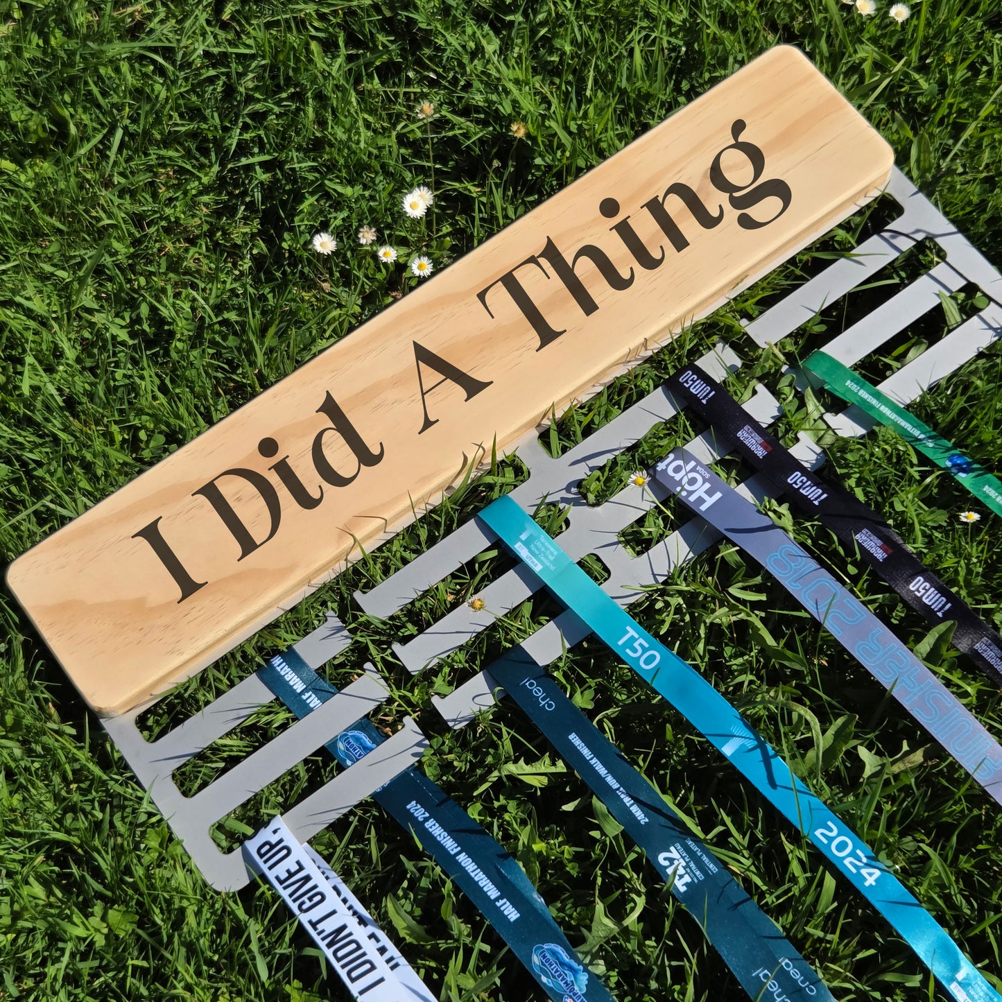 Pine Customisable Medal Hanger